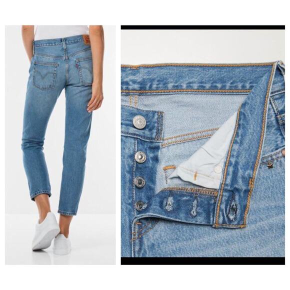 Levi’s 501 Taper Women 36197-0013 Jeans Size 30x30 - Picture 2 of 12